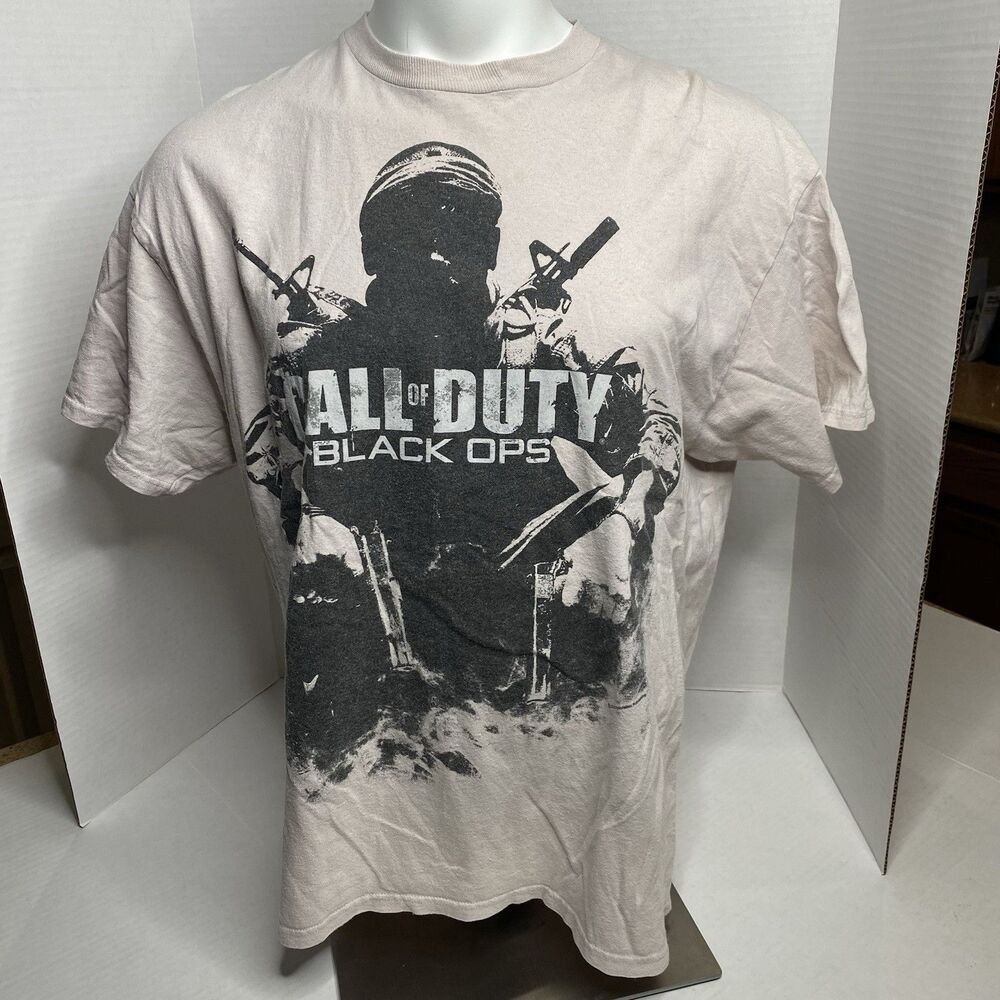 Vintage 2010 Call Of Duty Black Ops Promo Shirt Faded/distressed Read
